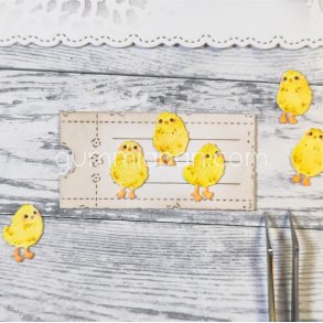 Die gummiapan 3 Sm� Fluffkycklingar FORUDBESTILLING