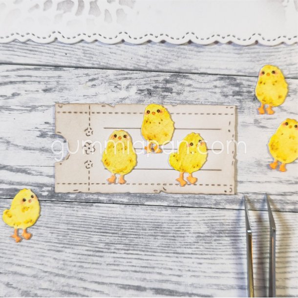 Die gummiapan 3 Sm� Fluffkycklingar FORUDBESTILLING