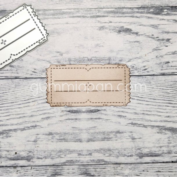 Die gummiapan Biljett med Blomma FORUDBESTILLING 