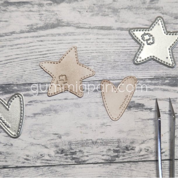 Die gummiapan Hj�rta &amp; Stj�rna stor storlek FORUDBESTILLING