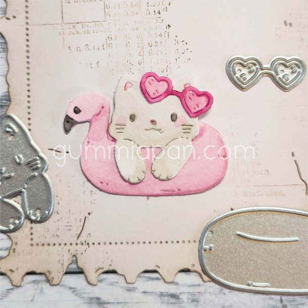 Die gummiapan Katt i badring forudbestilling