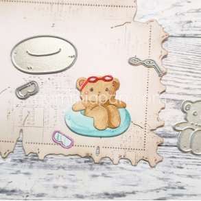 Die gummiapan Nalle i badring FORUDBESTILLING