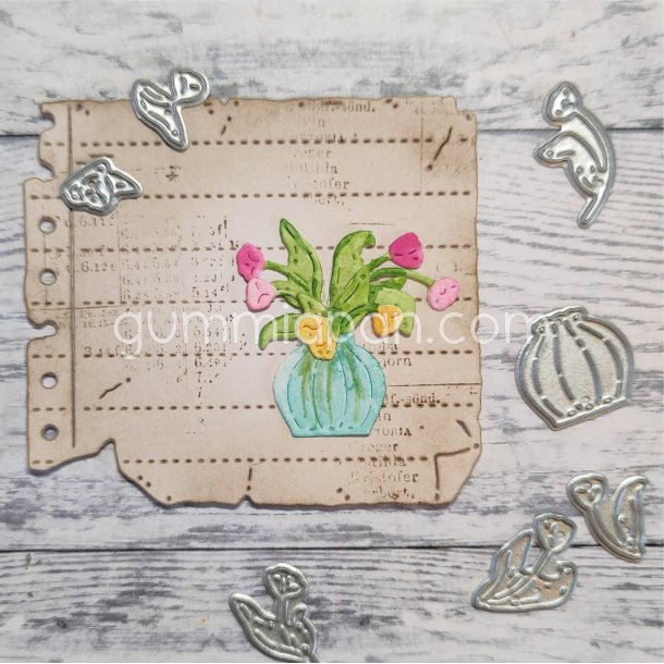 Die gummiapan Sm� Tulpaner i Vas FORUDBESTILLING