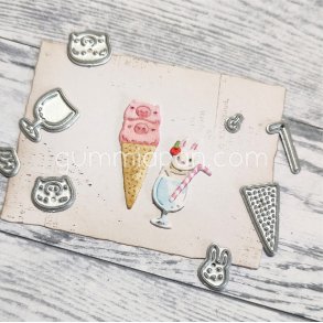 Die gummiapan Teddy Glass Set 1. FORUDBESTILLING