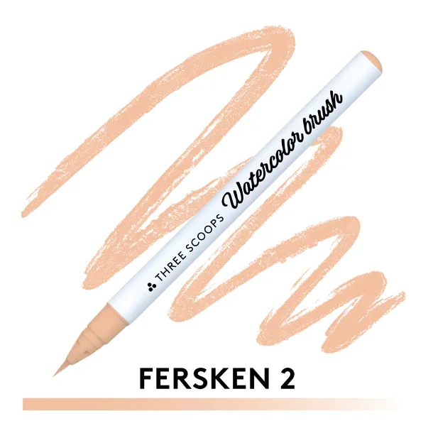 Watercolor brush - Fersken 2