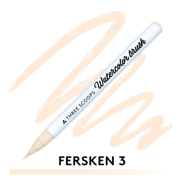 Watercolor brush - Fersken 3