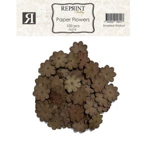 Mini Pappersblommor 20 mm 100 st Smoked Walnut