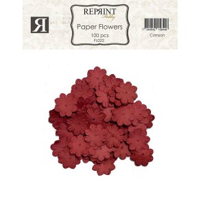 Mini Pappersblommor 20 mm 100 st Crimson
