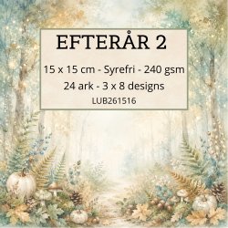 Papirblok Efter�r 2 15 x 15 cm - Luna Hobby
