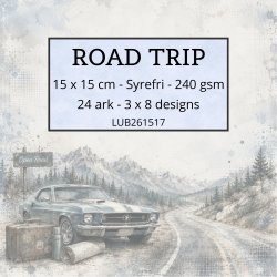 Papirblok Road Trip 15 x 15 cm - Luna Hobby