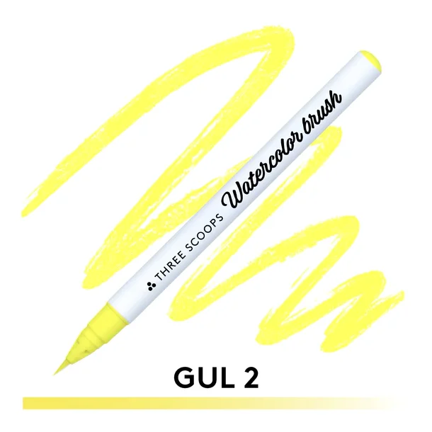 Watercolor brush - Gul 2