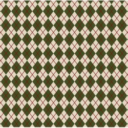 Designpapir Gr�n Harlekin 30,5 x 30,5 cm - Luna Hobby