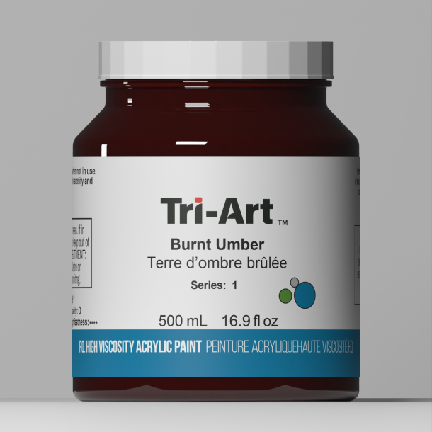 Tri-Art High Viscosity Burnt Umber 500ml