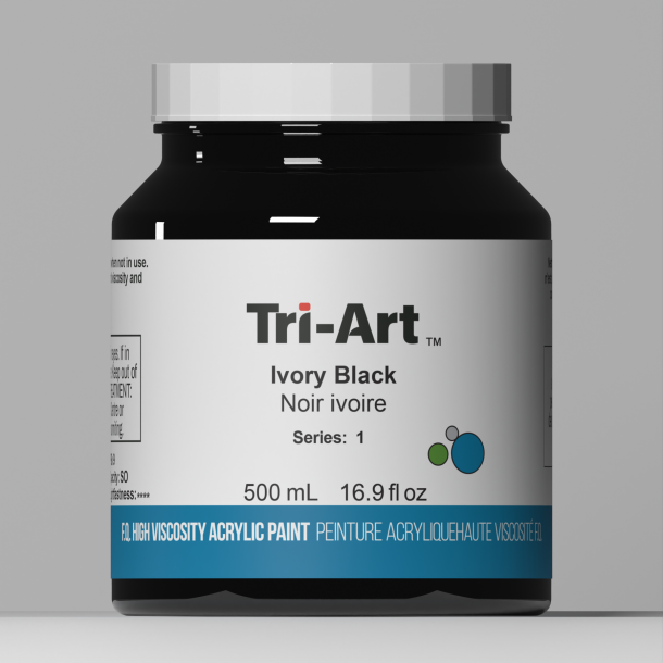 Tri-Art High Viscosity Ivory Black 500ml