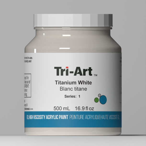 Tri-Art High Viscosity Titanium White 500ml