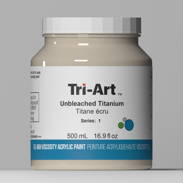 Tri-Art High Viscosity Unbleached Titanium 500ml