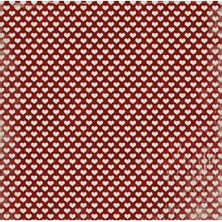 Designpapir Hjerter 30,5 x 30,5 cm - Luna Hobby