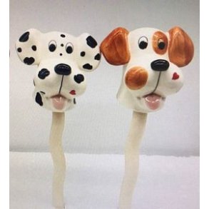 Hund p� pind 1stk 28cm til haven ass. design