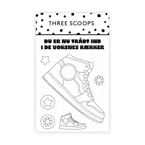 Akrylstempel Sneakers/gummisko Three Scoops