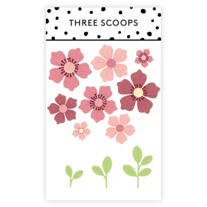 Die Blomst 2 - blomster med blade Three Scoops