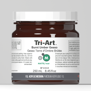 Burnt Umber Gesso 250ml Tri-Art Mediums