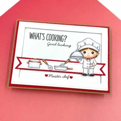 Akrylstempel Kok  what's cooking Three Scoops