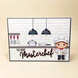 Akrylstempel Kok  what's cooking Three Scoops