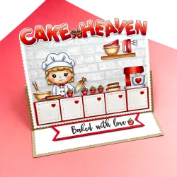 Akrylstempel Kok  hjemmebagt Three Scoops