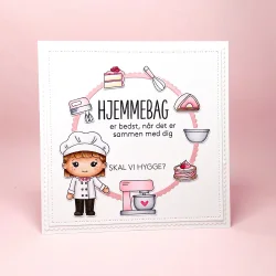 Akrylstempel Kok  hjemmebagt Three Scoops