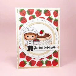 Akrylstempel Kok  hjemmebagt Three Scoops