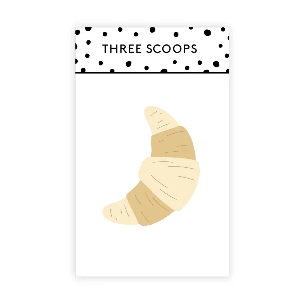 Die Croissant Three Scoops