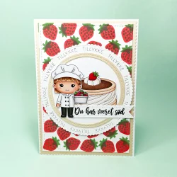 Stencil Jordb�r Three Scoops xxx