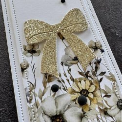Die Beautiful bows on a tag SBD604 Simple and basic 