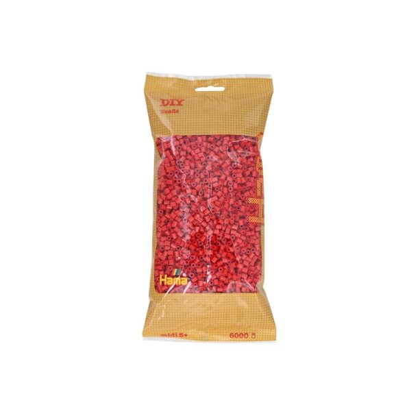 Hama MIDI perler nr. 05 r�d 6000stk 