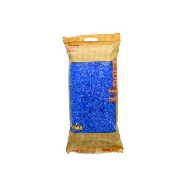 Hama MIDI perler nr. 15 trans bl� 6000stk 