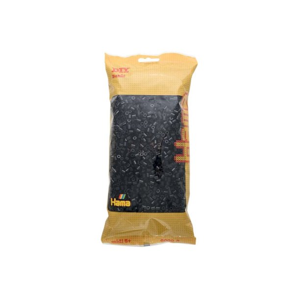 Hama MIDI perler nr. 18 sort 6000stk 