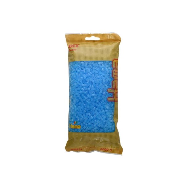 Hama MIDI perler Nr. 73 trans bl� 6000stk