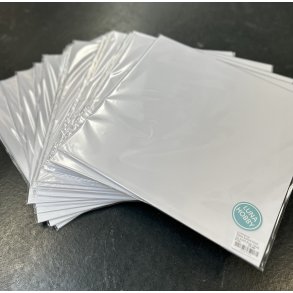 Basis karton hvid 30,5x30,5cm 10stk 240g LUNA HOBBYS eget