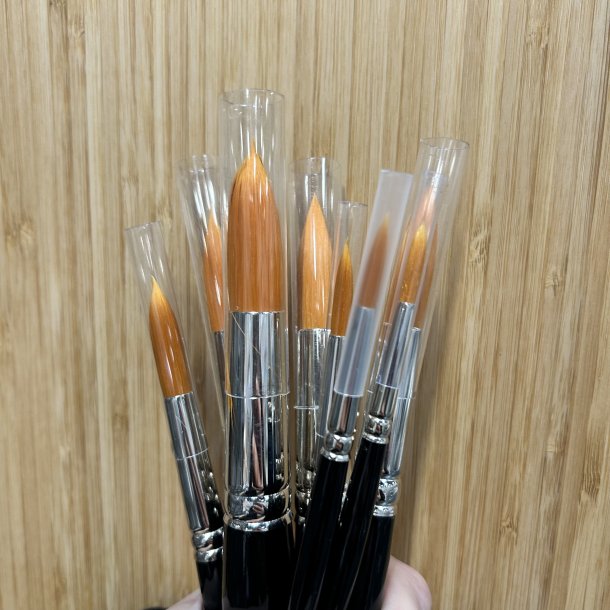 Akvarel pensel Rund syntetisk - Lineo 