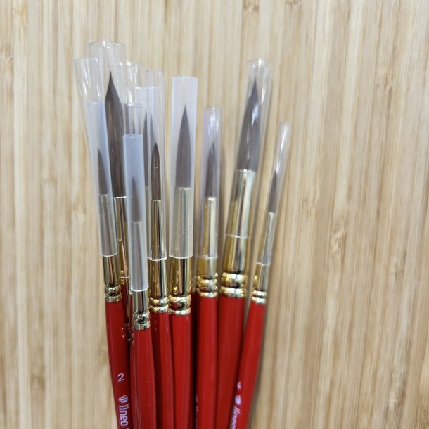 Syntetisk Kolinsky akvarel pensel  - Lineo 