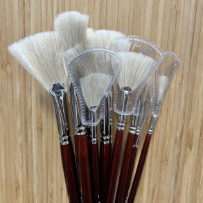 Viftepensel m. Svineb�rster  - Lineo