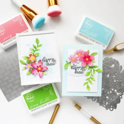 Fresh Florals stencil - Pinkfresh Studio 