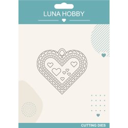 Die Heart tag scallop Luna Hobby