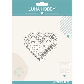 Die Heart tag scallop Luna Hobby