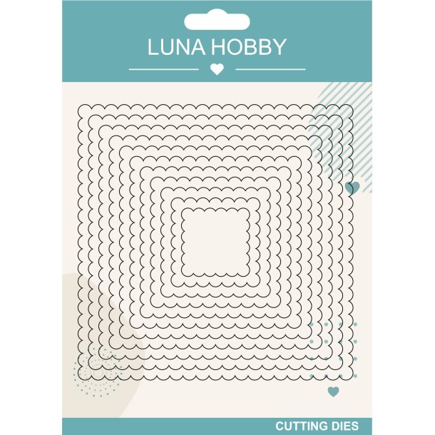 Die Scallop Square Luna Hobby