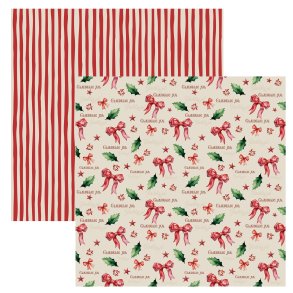 Designpapir Julesljfer - 30,5 x 30,5 cm. - Luna Hobby