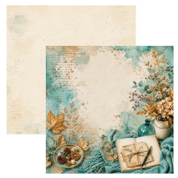 Designpapir Hyggestunder 30,5 x 30,5 cm. - Luna Hobby