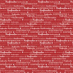 Designpapir Red Konfirmation - 30,5 x 30,5 cm - Luna Hobby
