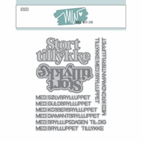 Die Stort tillykke Made with love FORUDBESTILLING P� LAGER CA. D. 22/5