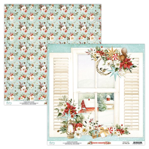 Mintay papir White Christmas 04 12x12" xxx